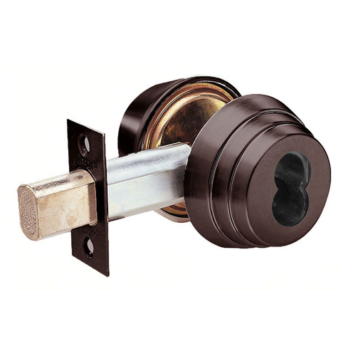 Lock Deadlock Dark Oxidized Satin Bronze Oil Rubbed