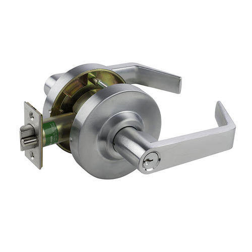 Storeroom Cylindrical SR Lever and Rose Lock Satin Chrome Finish