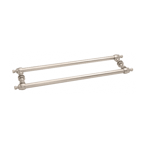 CRL C0L18X18PN Polished Nickel Colonial Style 18" Back-to-Back Towel Bars