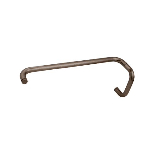 CRL BMNW6X180RB Oil Rubbed Bronze 6" Pull Handle and 18" Towel Bar BM Series Combination Without Metal Washers