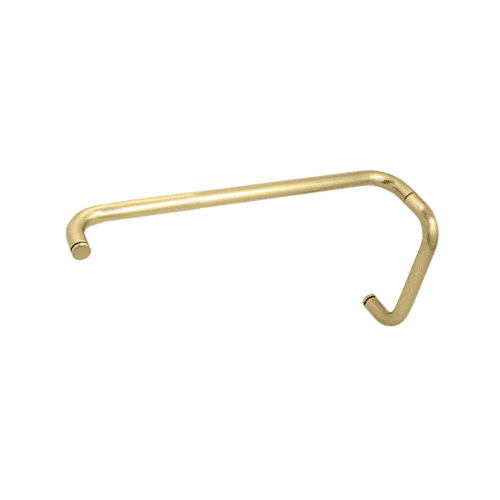 Satin Brass 8" Pull Handle and 18" Towel Bar BM Series Combination Without Metal Washers