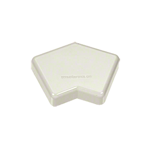 CRL PC450W Oyster White 100 Series 135 Degree Post Cap