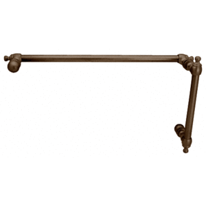 CRL C0L6X180RB Oil Rubbed Bronze Colonial Style Combination 6" Pull Handle With 18" Towel Bar