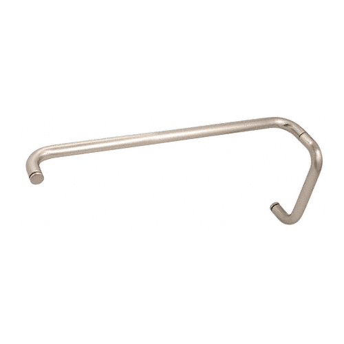 Satin Nickel 8" Pull Handle and 22" Towel Bar BM Series Combination Without Metal Washers