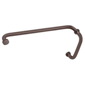 CRL BM8X180RB Oil Rubbed Bronze 8" Pull Handle and 18" Towel Bar BM Series Combination With Metal Washers