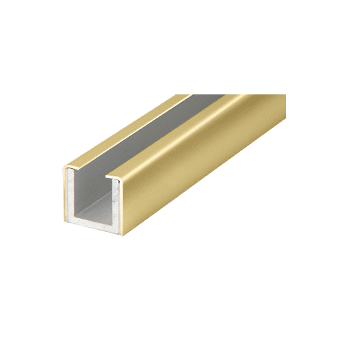 CRL WU3PBCL Polished Brass Wet Glaze 1" Deep UChannel Custom Length