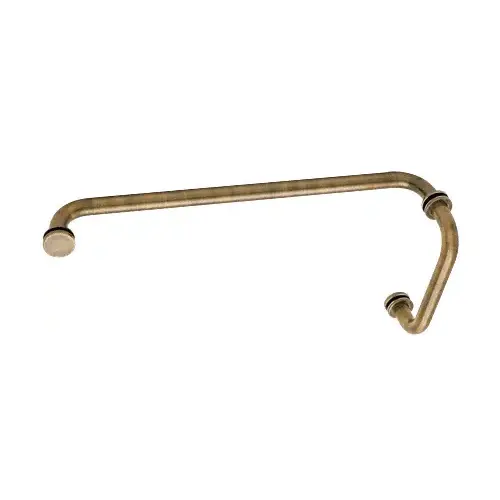 Antique Brass 6" Pull Handle and 18" Towel Bar BM Series Combination With Metal Washers