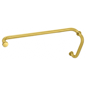 CRL BM8X22SB Satin Brass 8" Pull Handle and 22" Towel Bar BM Series Combination With Metal Washers