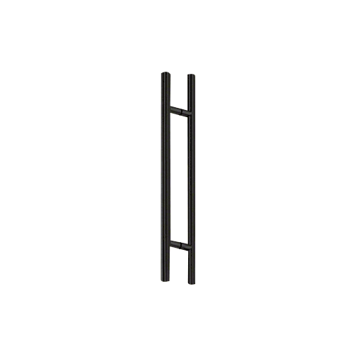 CRL 24LPMBL Matte Black 24" Extra Length Ladder Style BacktoBack Pull