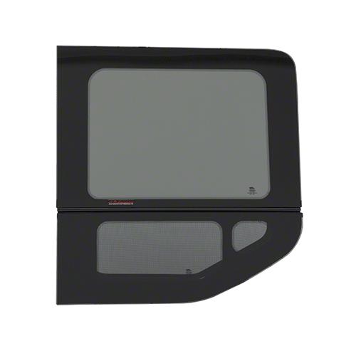 2015+ OEM Design 'All-Glass' Look Ford Transit Driver's Side Rear Quarter Window for 148" Standard Body ONLY Medium and High Top Vans