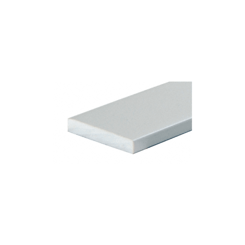 Brixwell DV2414A-CCP4 Satin Anodized 3/4" x 1/8" Aluminum Flat Bar Extrusion  4 inch Sample