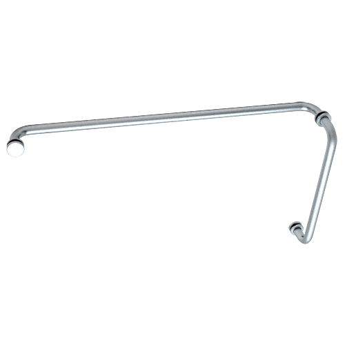 Satin Chrome 12" Pull Handle and 24" Towel Bar BM Series Combination With Metal Washers