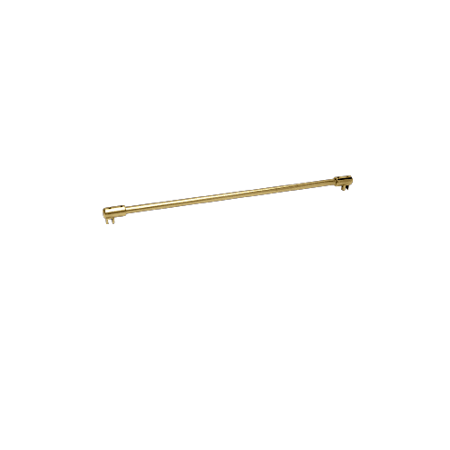 Polished Brass 39" Sleeve-Over Glass-to-Glass Support Bar for 1/4" to 5/16" Thick Glass