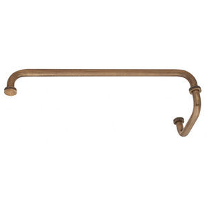 Antique Brass 18" Towel Bar with 6" Pull Handle Combination Set