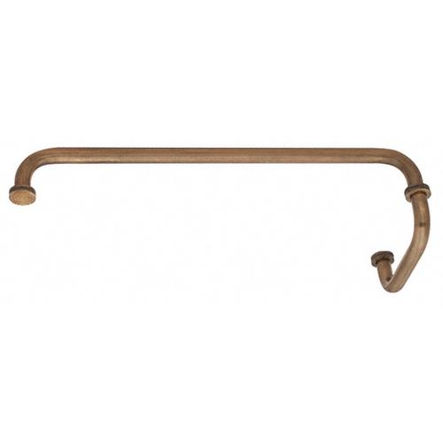 Antique Brass 24" Towel Bar With 6" Pull Handle Combination Set