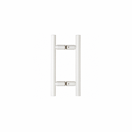 White 6" Ladder Style Back-to-Back Pull Handle