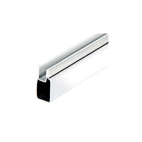 White 3/8" Roll Formed Aluminum Window Frame - 144" Stock Length