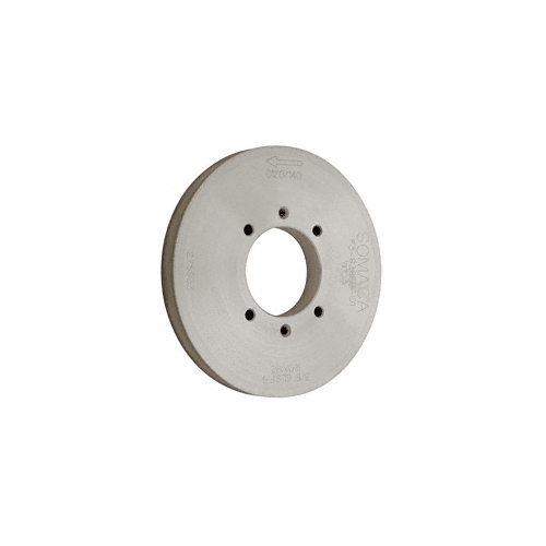 CRL 38386901 7" Flat and Seam Edge Grinding Wheel 120-140 Grit for 3/16" to 3/8" Glass