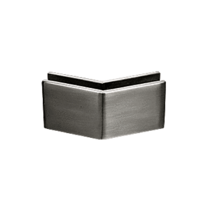Polished Stainless 2-3/8" x 2" 135 Degree Outside Corner Mall Front Clamp