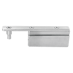 Brushed Stainless Glass-to-Glass Gate Pivot Patch