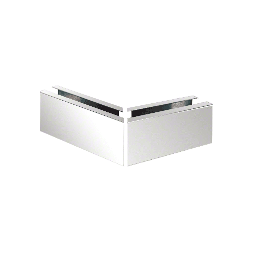 316 Polished Stainless 12" Mitered 135 degree Corner Cladding for B7S Series Heavy-Duty Square Base Shoe