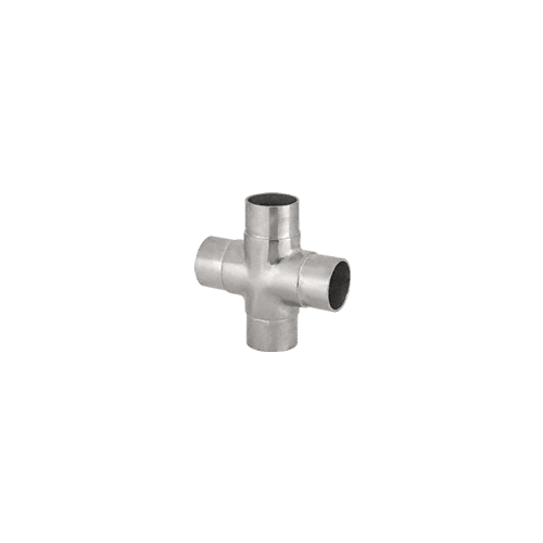 CRL HR15NBS Brushed Stainless Flush Cross for 1-1/2" Tubing