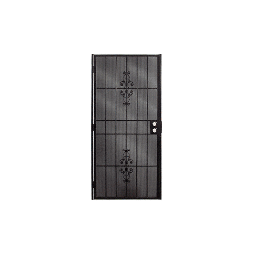 Belvedere Black 36" x 80" Security Door