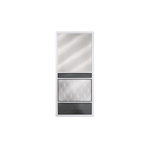 RF Regal View White 36" x 80" Steel Screen Door - pack of 4