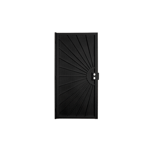 Sunset Black 32" x 80" Security Door