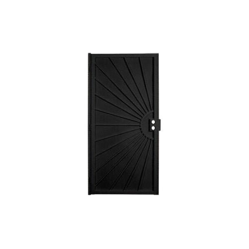 Sunset Black 36" x 80" Security Door