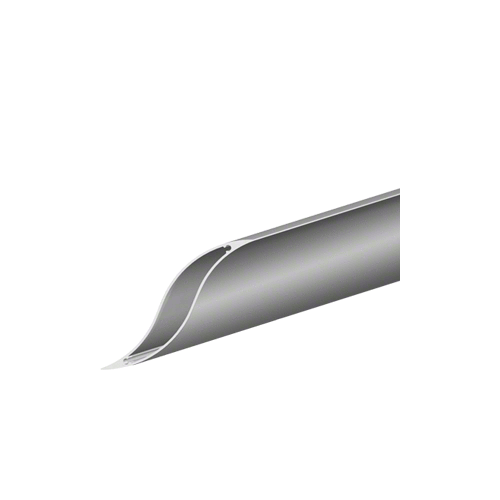 Clear Anodized 'S' Sunshade Blade Extrusion - Custom Length