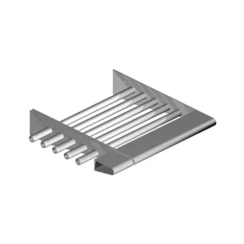Custom Clear Anodized Bullnose Fascia 146" Length