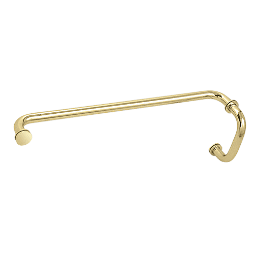 Polished Brass 6" Pull Handle and 24" Towel Bar BM Series Combination With Metal Washers