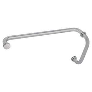 CRL BM8X20BN Brushed Nickel 8" Pull Handle and 20" Towel Bar BM Series Combination With Metal Washers
