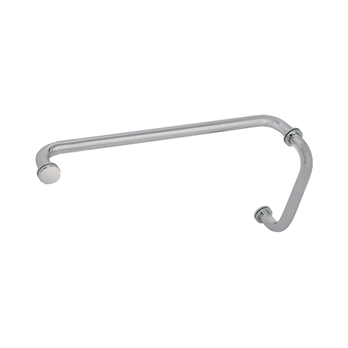 CRL BM8X20BN Brushed Nickel 8" Pull Handle and 20" Towel Bar BM Series Combination With Metal Washers