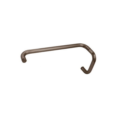 CRL BMNW6X120RB Oil Rubbed Bronze 6" Pull Handle and 12" Towel Bar BM Series Combination Without Metal Washers