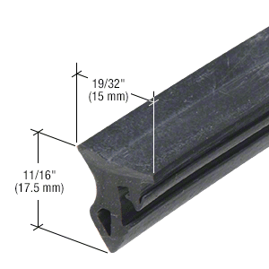 CRL-U.S. Aluminum NP825 Black EPDM Wedge Gasket - 250'