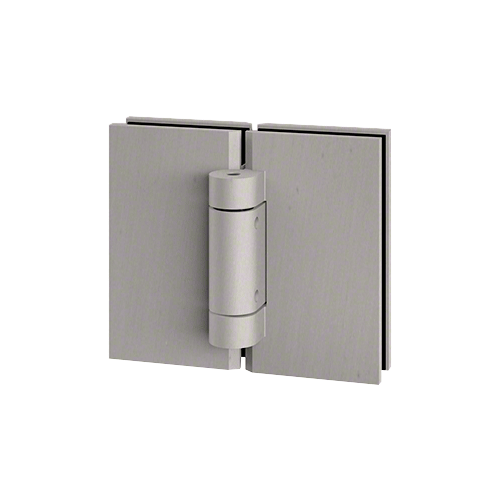 CLEAR SPACE Brushed Nickel Replacement 180 degree Glass-to-Glass Hinge