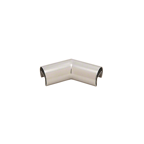 316 Polished Stainless Steel 1-1/2" Diameter Roll Form 135 Degree Horizontal Corner