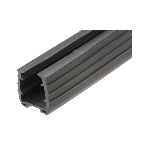 CRL GRRF2017PV Roll Form Cap Rail Black Rubber Insert for 5/8" (15 mm) Monolithic Glass and 11/16" (17.52 mm) Laminated Glass