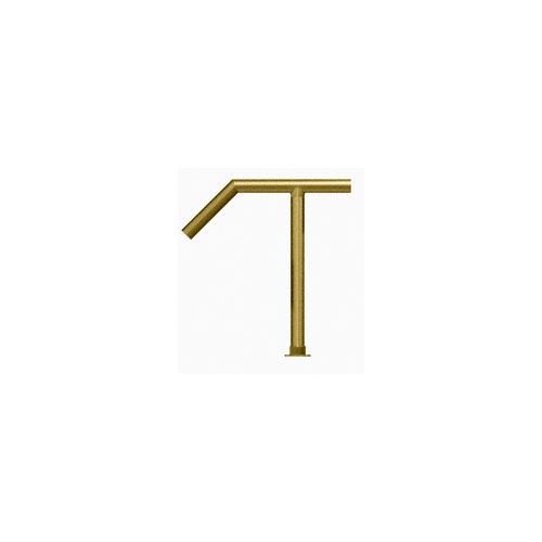 Polished Brass Elegant 126 Series 2" Tubing Glass On Slant and Top Only Sneeze Guard