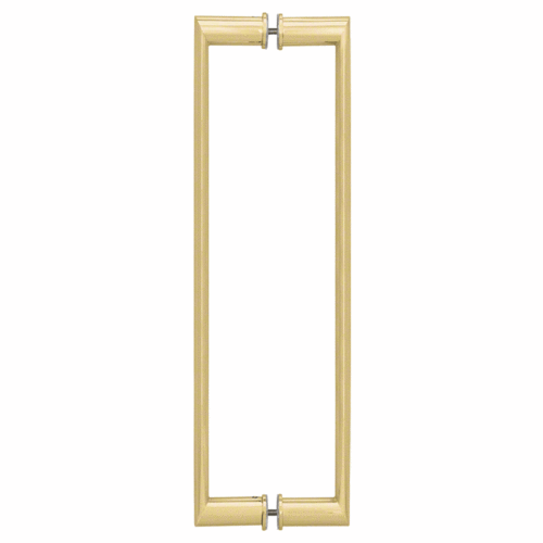 CRL 0R24X24BR 24" Brass Back-to-Back Oval/Round Towel Bar