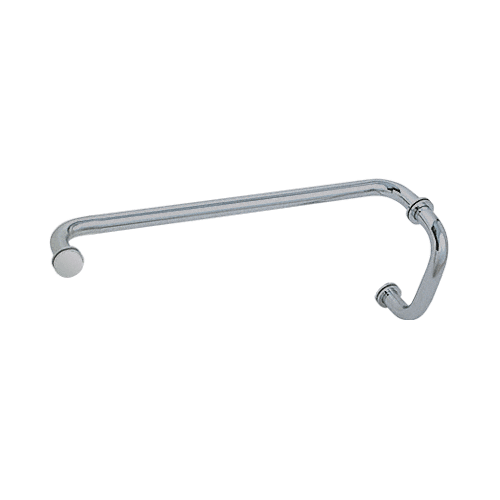Brushed Satin Chrome 6" Pull Handle and 18" Towel Bar BM Series Combination With Metal Washers