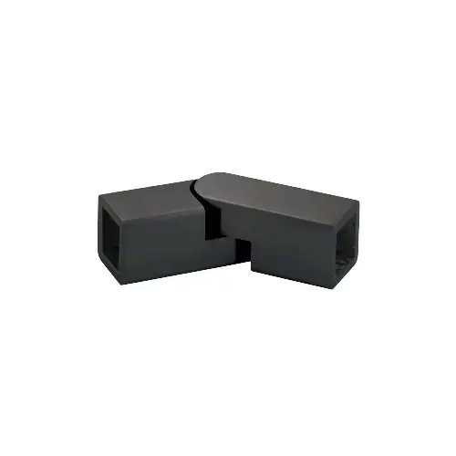 Matte Black Adjustable Corner Bracket for Square Bar