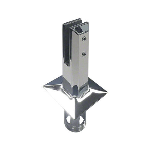 Square Core Mount Friction Fit Spigot, 2205 Polished Stainless Steel
