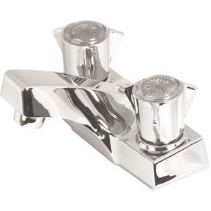 Sayco S402 Classic Series 4 in. Centerset 2-Handle Bathroom Faucet with Pop-Up Drain Assembly Included in Chrome