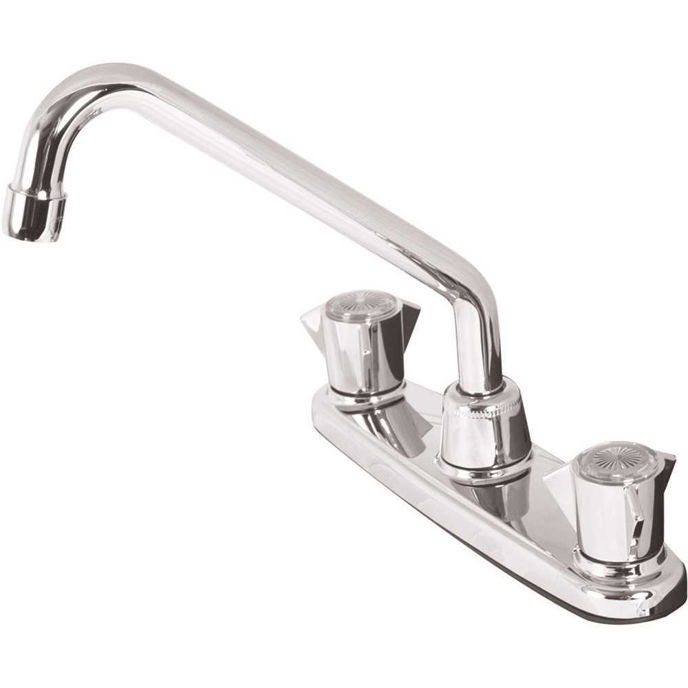 Sayco S818 Classic Series 2-Handle Standard Kitchen Faucet Less Side Spray in Chrome