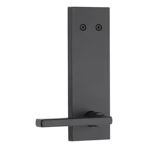 Dummy Interior Halifax Trim with Square Full Escutcheon Iron Black Finish