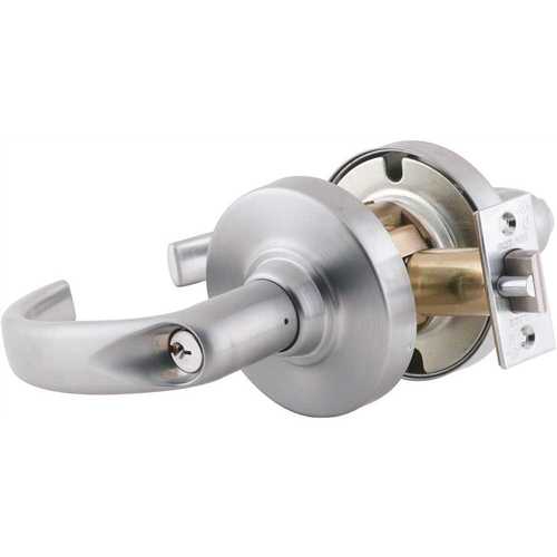 ND Series Satin Chrome Storeroom Function Door Lever