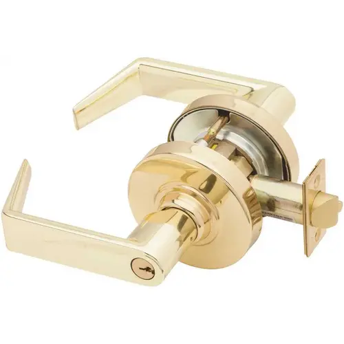 ND Series Bright Brass Storeroom Function Door Lever